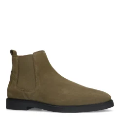 Khaki Suede Chelsea Boots^Sacha Discount