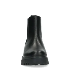 Korte Zwarte Leren Chelsea Boots^Sacha Shop