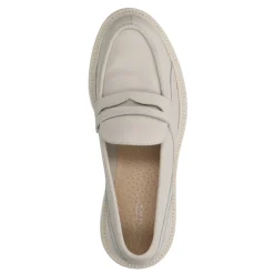 Latte Leren Platform Loafers^Sacha Shop