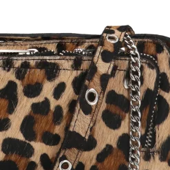 Leren Crossbody Tas Met Luipaardprint^Sacha Cheap