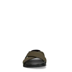 Leren Sandalen Met Groene Banden^Sacha Online