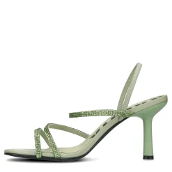 Lichtgroene Strass Sandalen Met Hak^Sacha Cheap
