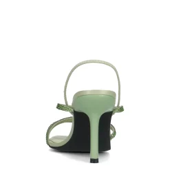 Lichtgroene Strass Sandalen Met Hak^Sacha Cheap