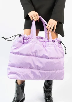 Lila Puffy Doorgestikte Shopper^Sacha Best Sale