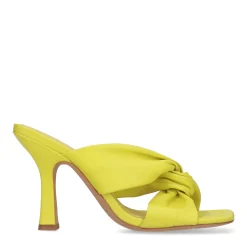 Limegroene Geknoopte Leren Muiltjes^Sacha Outlet