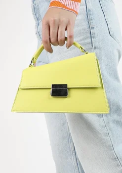 Limegroene Handtas Met Goudkleurige Details^Sacha Cheap