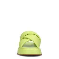 Limegroene Plateau Slippers^Sacha Sale