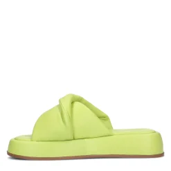 Limegroene Plateau Slippers^Sacha Sale