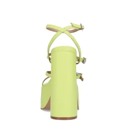Limegroene Sandalen Met Plateau Hak^Sacha Shop