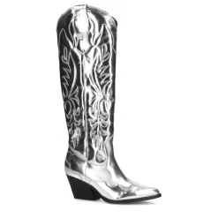 Limited Edition - Zilveren Metallic Cowboylaarzen^Sacha Cheap