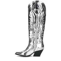 Limited Edition - Zilveren Metallic Cowboylaarzen^Sacha Cheap