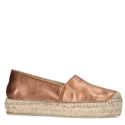 Metallic Bronskleurige Leren Espadrilles^Sacha Flash Sale