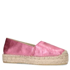 Metallic Roze Leren Espadrilles^Sacha Clearance
