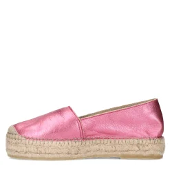 Metallic Roze Leren Espadrilles^Sacha Clearance
