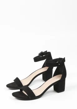 Minimal Sandalen Met Hak Zwart^Sacha Clearance