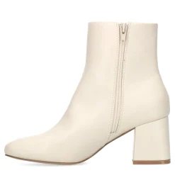 Off White Enkellaarsjes Met Blokhak^Sacha New