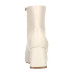 Off White Enkellaarsjes Met Blokhak^Sacha New