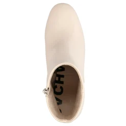 Off White Enkellaarsjes Met Blokhak^Sacha New