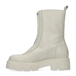 Off White Leren Chelsea Boots Met Rits^Sacha Best Sale