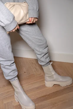 Off White Leren Chelsea Boots^Sacha Online