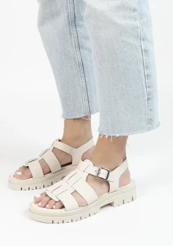 Off White Leren Chunky Sandalen^Sacha Store