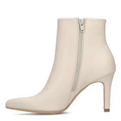 Off White Leren Enkellaarsjes Met Hak^Sacha Best Sale