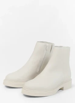 Off White Leren Enkellaarsjes^Sacha Cheap