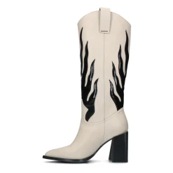 Off White Leren Flame Cowboylaarzen^Sacha Shop