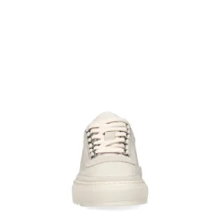 Off White Leren Sneakers Met Suede Details^Sacha Fashion
