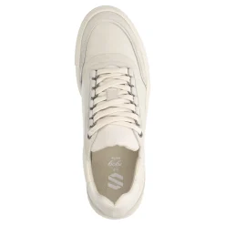 Off White Leren Sneakers Met Suede Details^Sacha Fashion