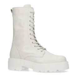 Off White Leren Veterlaarsjes^Sacha New
