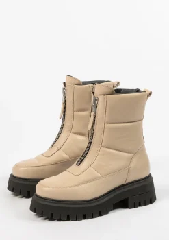 Off White Puffer Biker Boots^Sacha Clearance