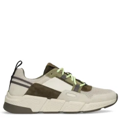 Off White Sneakers Met Groene Details^Sacha Outlet