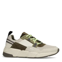 Off White Sneakers Met Groene Details^Sacha Outlet