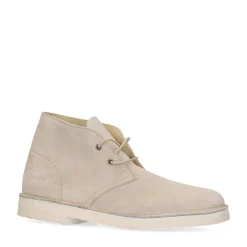 Off White Suede Veterboots^Sacha New