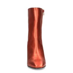 Oranje Metallic Enkellaarsjes Met Hak^Sacha Best Sale