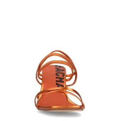 Oranje Metallic Hak Sandalen Met Bandjes^Sacha Hot