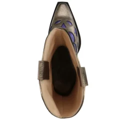 Paarse Metallic Cowboylaarzen^Sacha Cheap