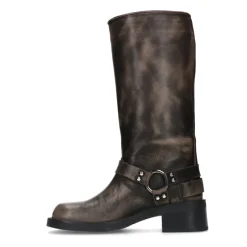 Pre-Order - Greywashed Buckle Biker Boots^Sacha Flash Sale