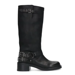 Pre-Order - Zwarte Buckle Biker Boots^Sacha Discount