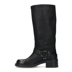 Pre-Order - Zwarte Buckle Biker Boots^Sacha Discount