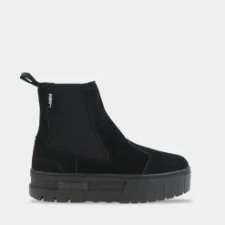 Puma Mayze Chelsea Suede Zwart Dames^Sacha Discount