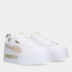 Puma Mayze Lth White/Peyote Dames Sneakers^Sacha Sale