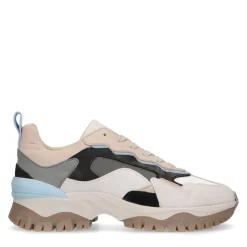 Queen Of Jetlags X Beige Sneakers Met Blauwe Details^Sacha Best Sale