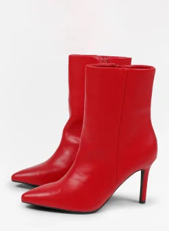 Rode Enkellaarsjes Met Naaldhak^Sacha Flash Sale