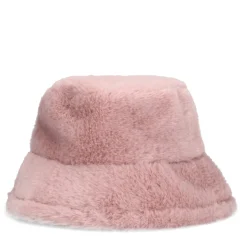 Roze Bucket Hat Van Imitatiebont^Sacha Discount
