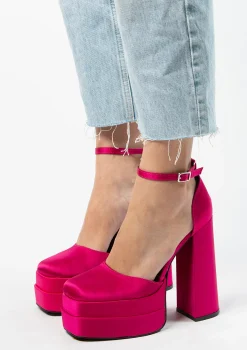 Roze Gesloten Pumps Met Plateauzool^Sacha Outlet