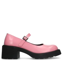 Roze Gesloten Pumps Met Plateau Hak^Sacha Shop