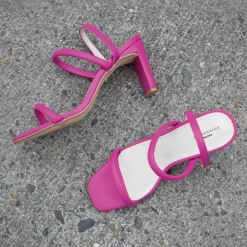 Roze Sandalen Met Rechte Hak^Sacha Clearance