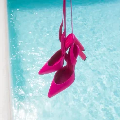 Roze Slingback Pumps Met Veters^Sacha Hot